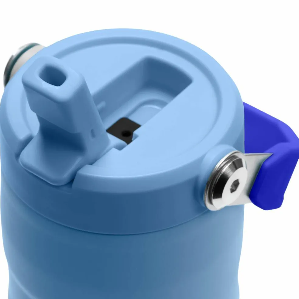IceFlow Flip Straw vattenflaska 0,47 liter, blue sky