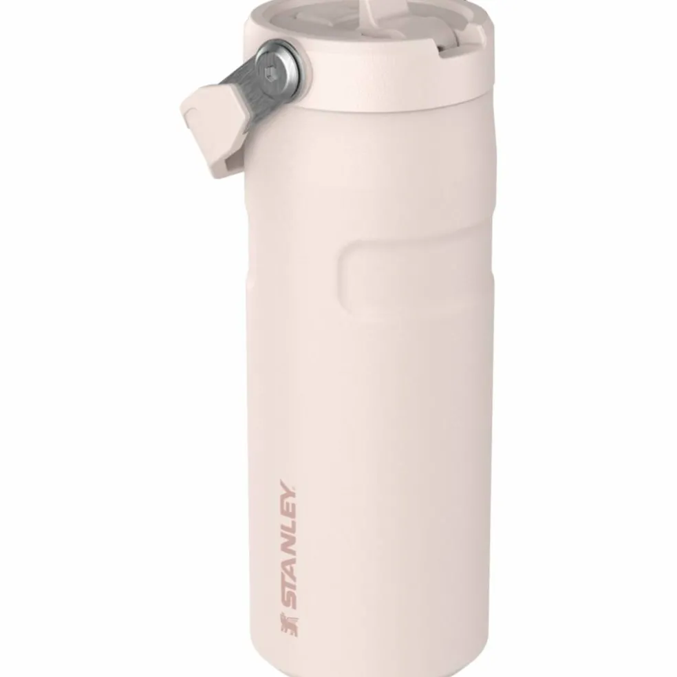 IceFlow Flip Straw vattenflaska 0,47 liter, svart