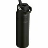 IceFlow Flip Straw vattenflaska 1,06 liter, svart