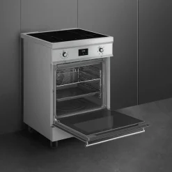 Induktionsspis 60 cm, rostfritt stål