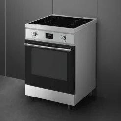 Induktionsspis 60 cm, rostfritt stål