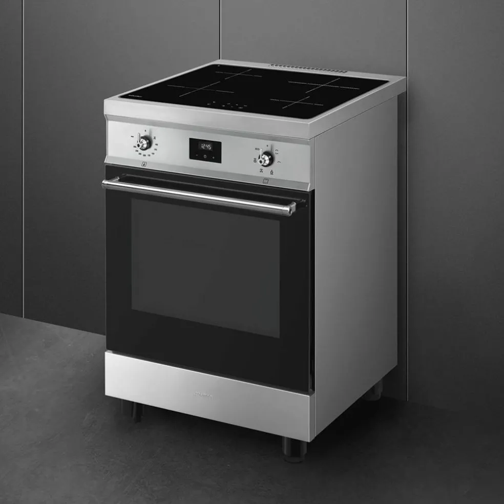 Induktionsspis 60 cm, rostfritt stål