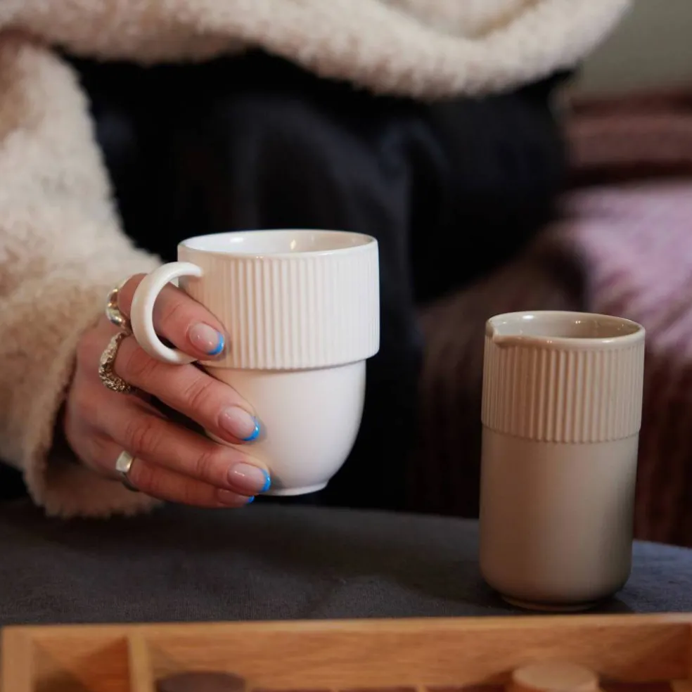 Inka-mugg 27 cl, beige
