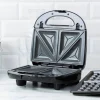 3-in-1 smörgåsgrill/våffeljärn, black