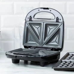 3-in-1 smörgåsgrill/våffeljärn, pink