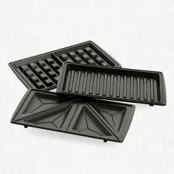 3-in-1 smörgåsgrill/våffeljärn, pink