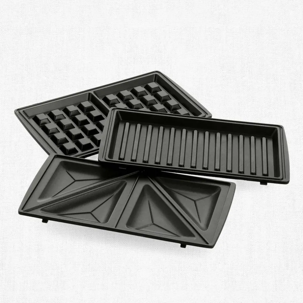 3-in-1 smörgåsgrill/våffeljärn, smokey blue