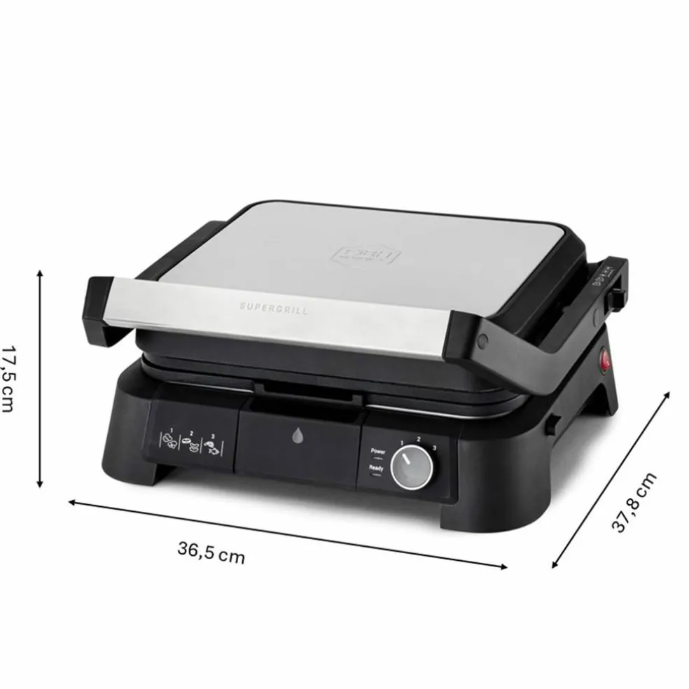3in1 SuperGrill, rostfritt stål