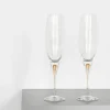 Intermezzo Champagne-glas, guld, 2 st