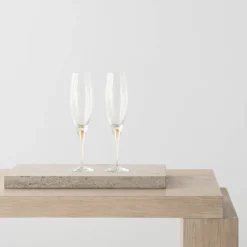 Intermezzo Champagne-glas, guld, 2 st