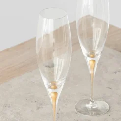 Intermezzo Champagne-glas, guld, 2 st