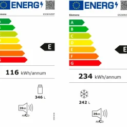 IQ300 KS36VVIEP Kylskåp + GS36NVIEP Frys
