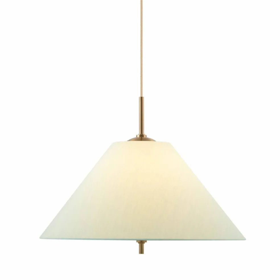 Iris pendel taklampa 25 cm, creme