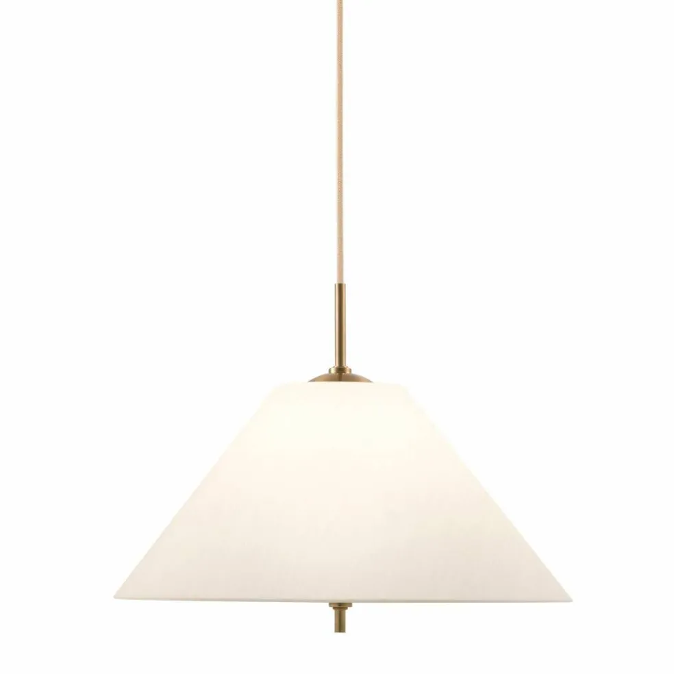 Iris pendel taklampa 25 cm, creme