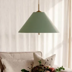 Iris pendel taklampa 50 cm, creme