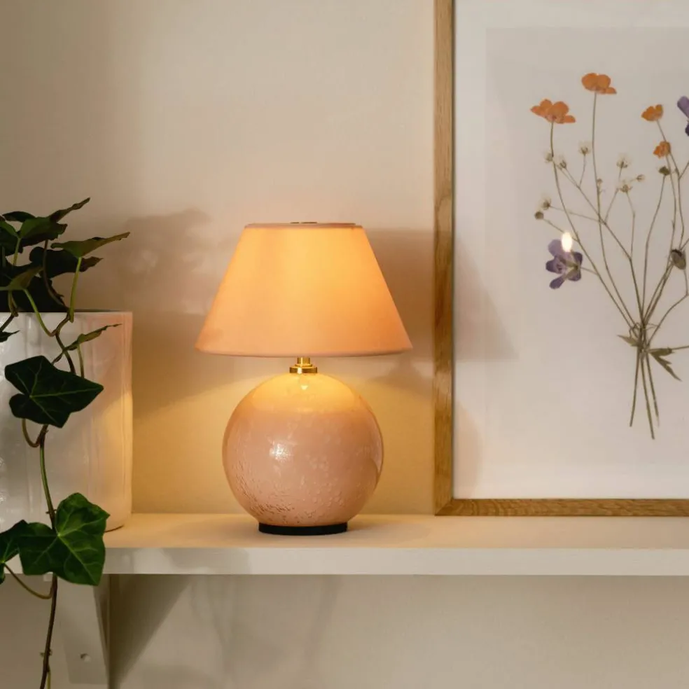 Iris portabel bordslampa, blush