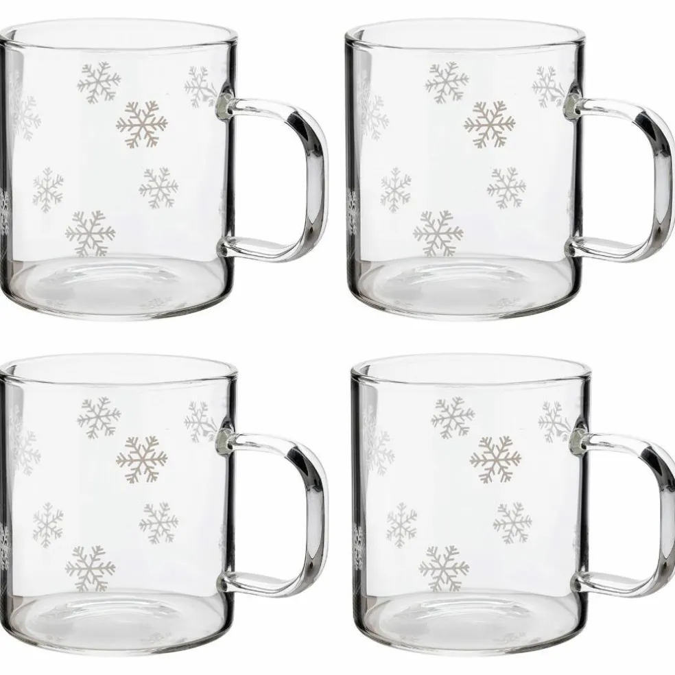 Isa Snöstjärna glasmugg 4-pack