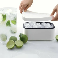 Isbitsbehållare, vit