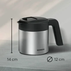 Isolerad kaffekanna för espressomaskin