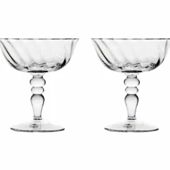 Italian Opacity coupeglas 15 cl 2-pack, klar