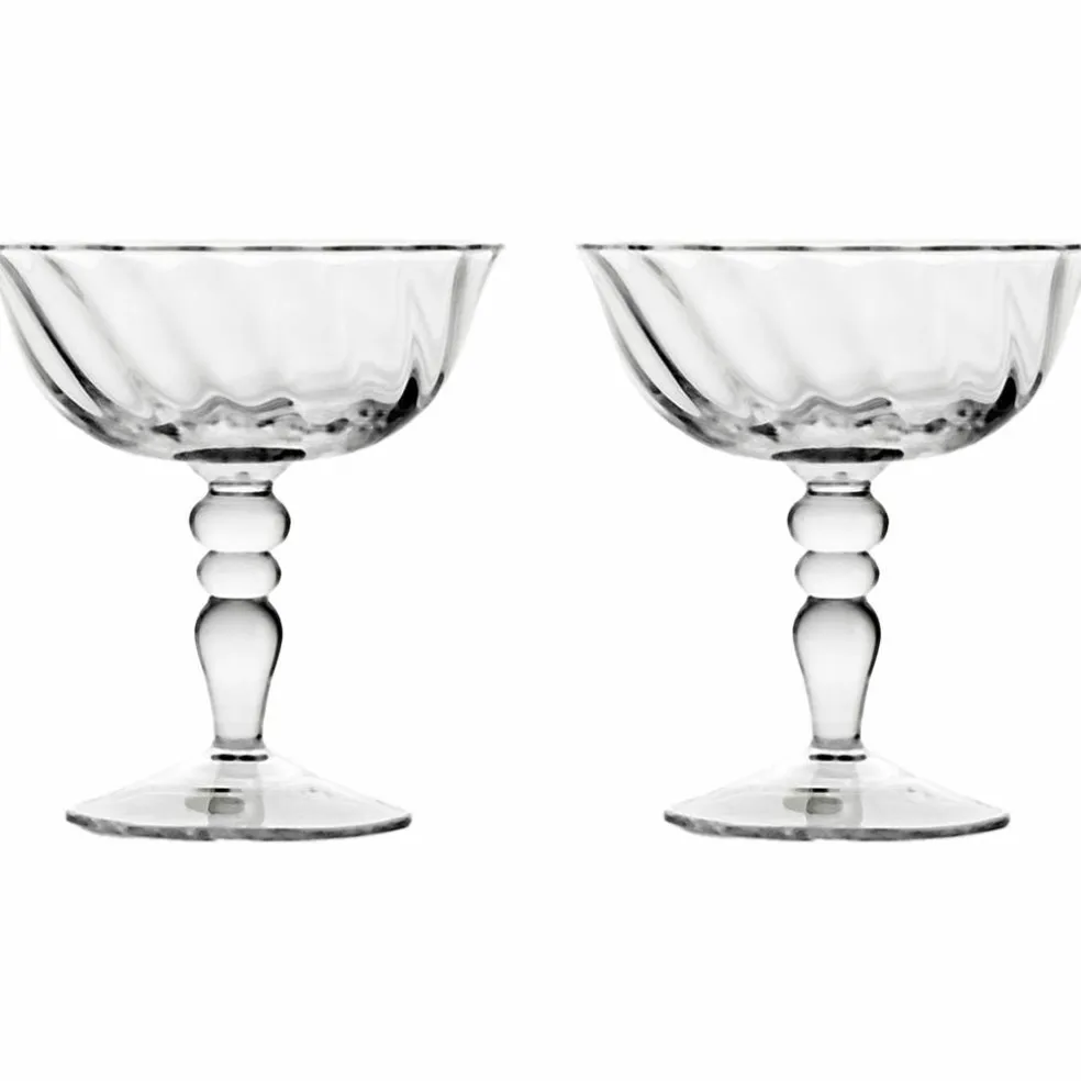 Italian Opacity coupeglas 15 cl 2-pack, klar