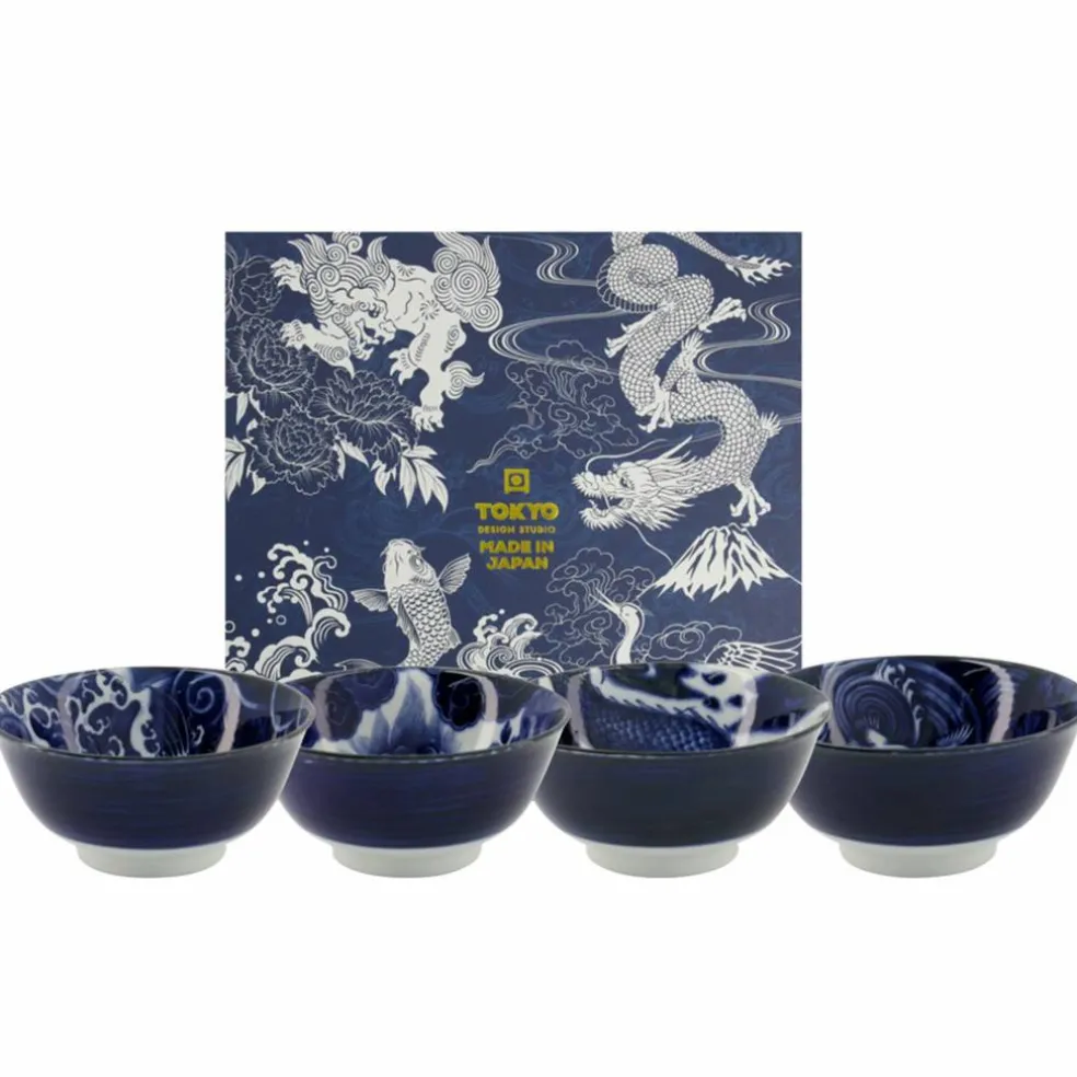 Japonism skålset 4 delar