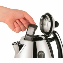 Jug vattenkokare 1,5 liter, röd/rostfritt stål