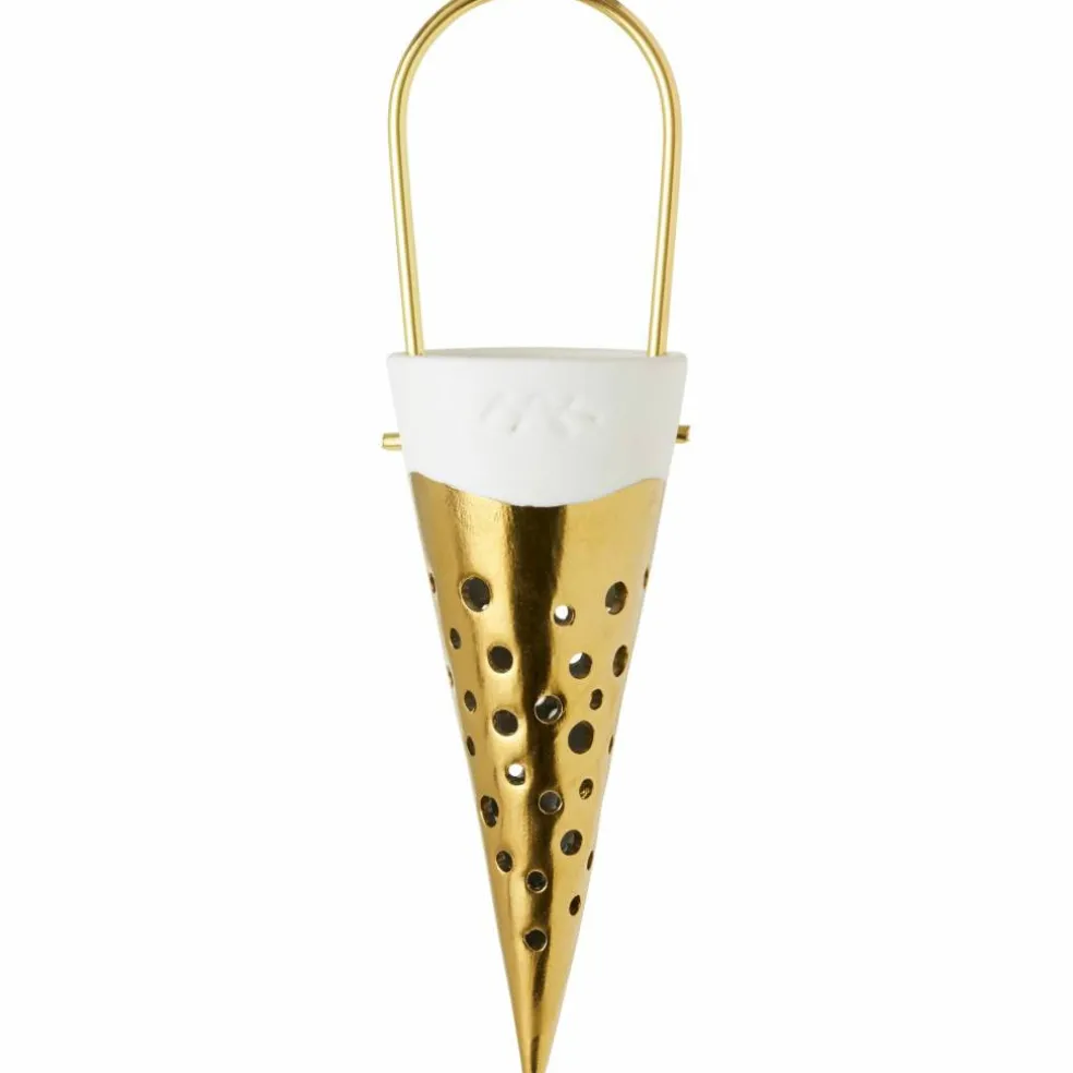 Julstrut, medium, Ø 4,5 cm, guld