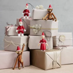 Jultomte och tomtemor, röd/vit