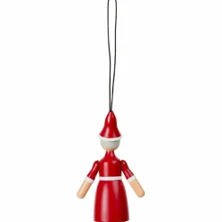 Jultomte och tomtemor, röd/vit