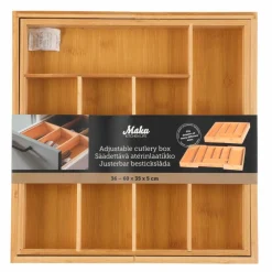Justerbar bestickinsats 36–60 centimeter, bambu