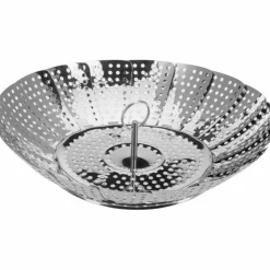 Justerbar ångkorg, 14-23 cm, rostfritt stål