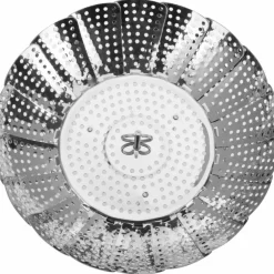 Justerbar ångkorg, 14-23 cm, rostfritt stål