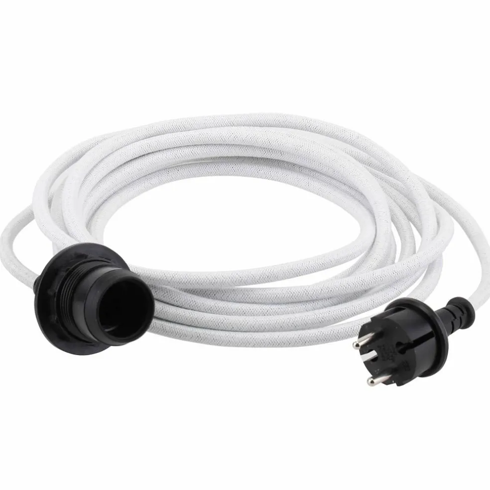 Kabel för utomhusbelysning 5 meter, vit