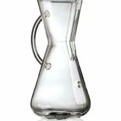 Kaffebryggare 3 Koppar Glass Handle