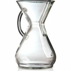 Kaffebryggare 3 Koppar Glass Handle