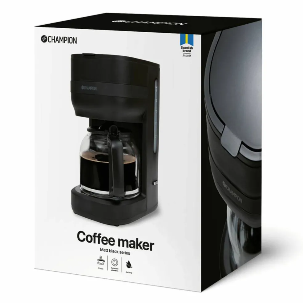Kaffebryggare 1,5 liter, mattsvart