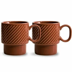 Kaffemugg 2-pack, terracotta