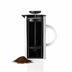 Kaffepress 8 koppar - vit