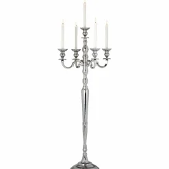 Kandelaber 5-armad Aluminium 40 cm