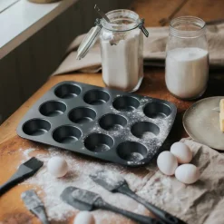 Karabo muffinsform 12 st, kolstål