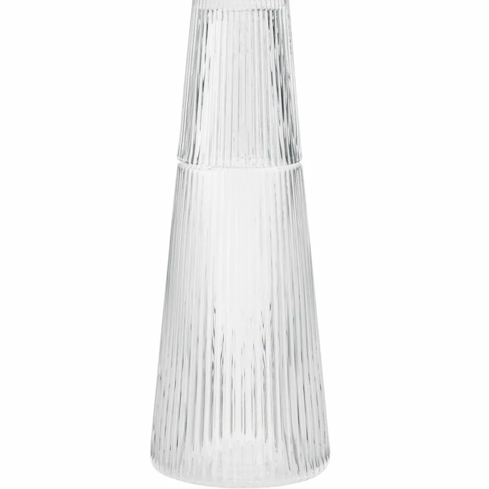 Karaff med glas, 1 liter, klar