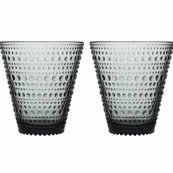 Kastehelmi glas 30 cl 2-pack, grå