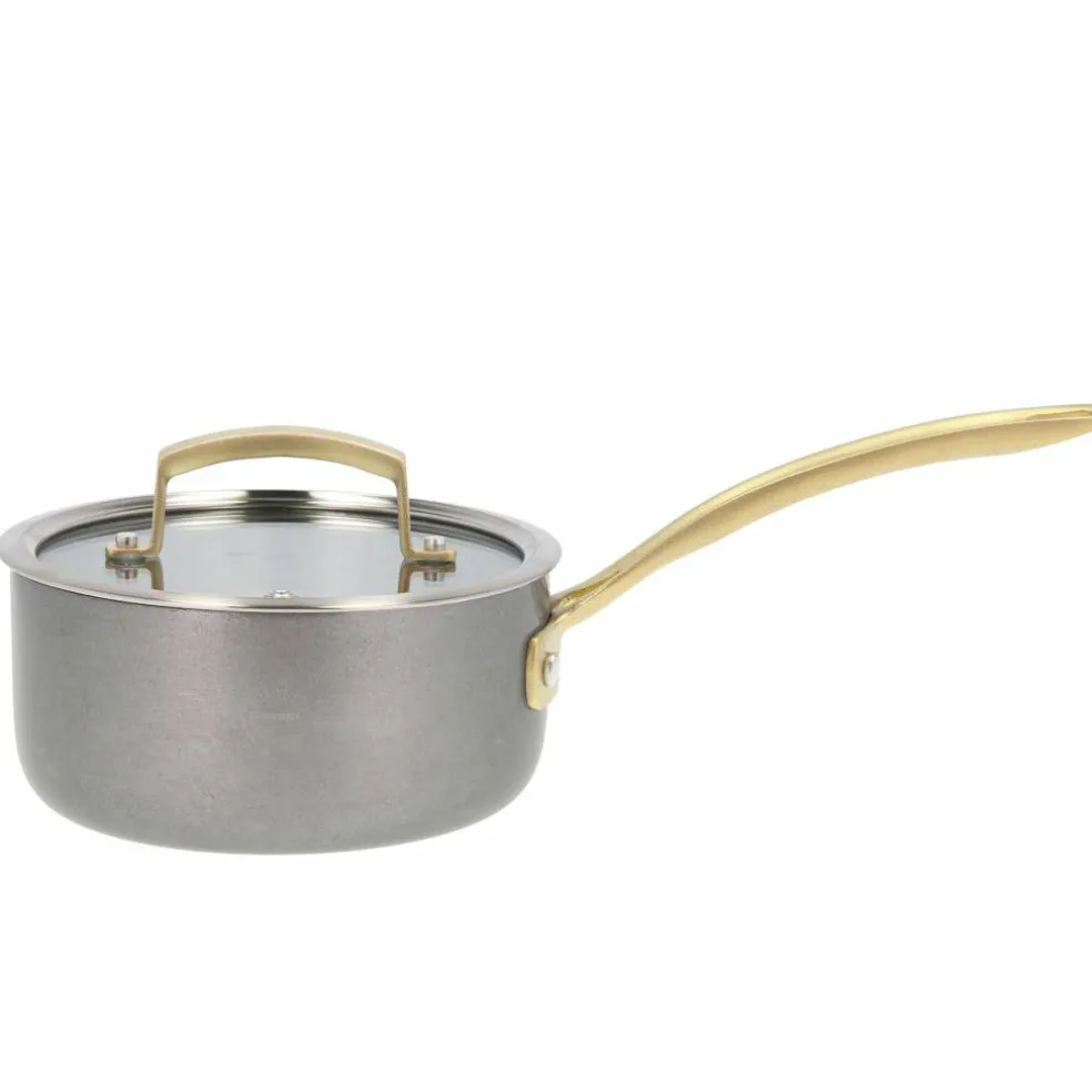 Kastrull med lock 1,5 liter 16 cm, rostfritt stål