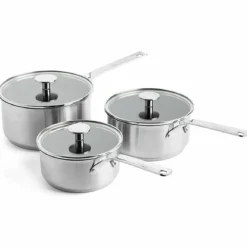 Kastrullset, rostfritt stål