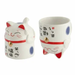 Kawaii Lucky Cat mugg 35 cl, rosa