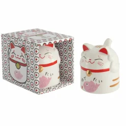 Kawaii Lucky Cat mugg 35 cl, rosa