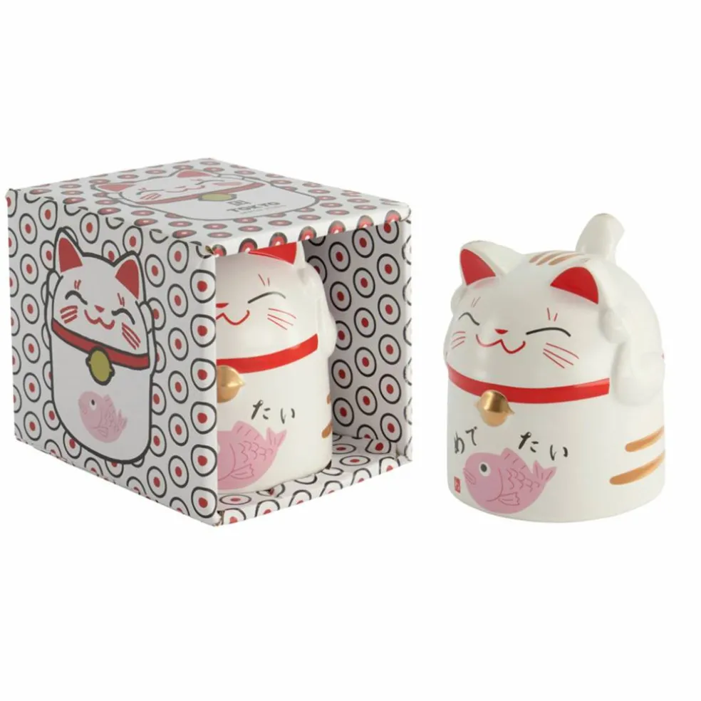 Kawaii Lucky Cat mugg 35 cl, rosa