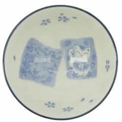 Kawaii skål 11 cm, cat blue
