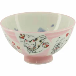 Kawaii skål 11 cm, cat blue